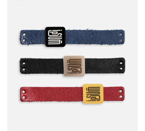 Лейбл кожаный Beta, XS, красный