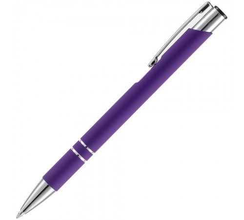 Ручка шариковая Keskus Soft Touch, фиолетовая