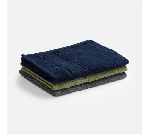 Полотенце махровое Terrychic, среднее, зеленое