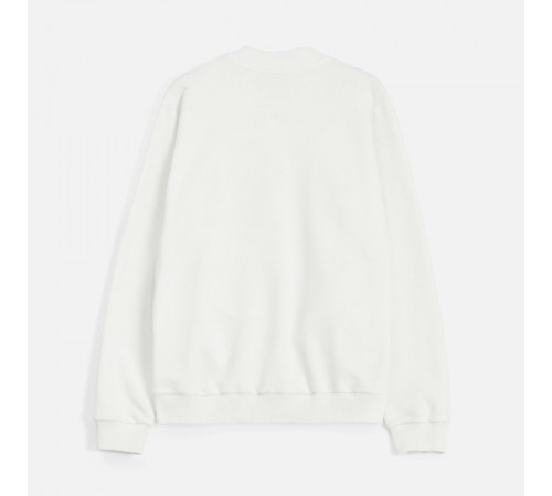 Бомбер унисекс Nuppu, молочно-белый