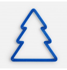 Подвеска «Елочка», 3D-печать, синяя