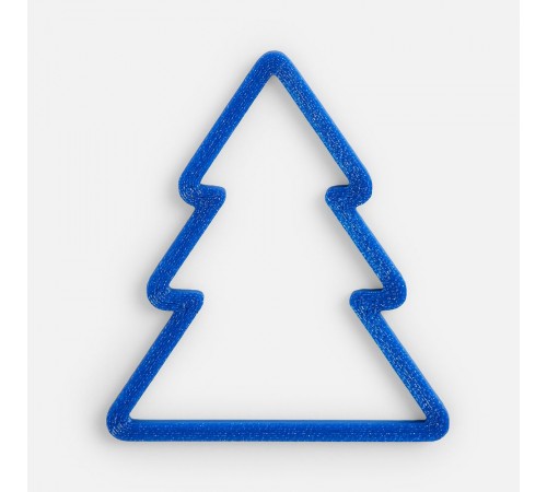 Подвеска «Елочка», 3D-печать, синяя