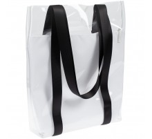 Шопер Clarity с белым органайзером, прозрачный