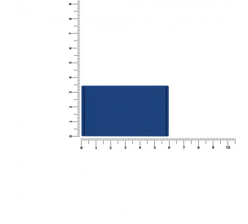 Лейбл из ПВХ Dzeta, M, синий