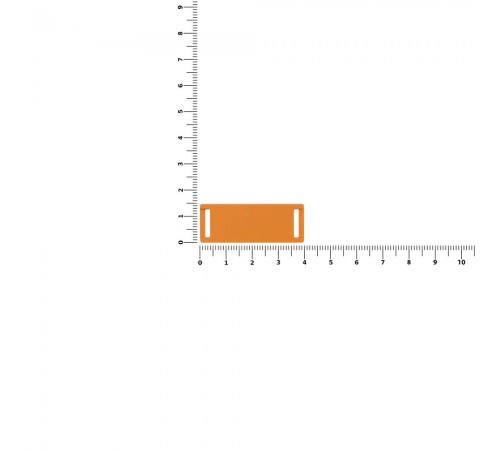 Лейбл из ПВХ Kova, оранжевый
