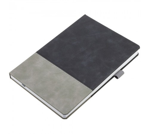 Ежедневник Horizon, недатированный, серый с черным