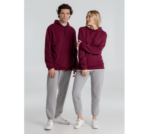 Толстовка с капюшоном унисекс Hoodie, бордовая