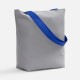 Шопер B5, серый с широкими синими ручками