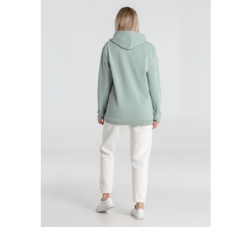 Толстовка с капюшоном унисекс Hoodie, серо-зеленая