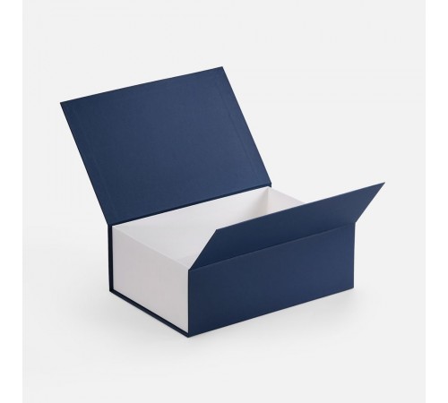Коробка Bicolor Case, белая с синим