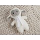 Мягкая игрушка Beastie Toys, овечка с белым шарфом