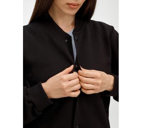 Бомбер унисекс Nuppu, черный