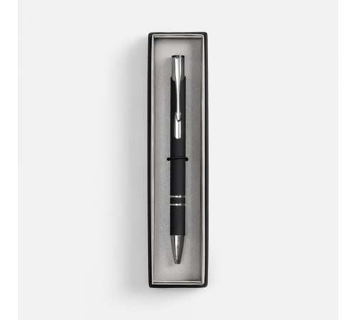 Ручка шариковая Keskus Soft Touch в футляре, черная
