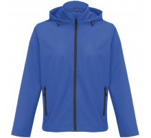 Куртка софтшелл с капюшоном мужская Race Men, ярко-синяя (royal)