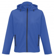 Куртка софтшелл с капюшоном мужская Race Men, ярко-синяя (royal)