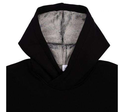 Худи Furry Oversize, черное