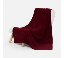 Плед Tressa, красный (бордовый)