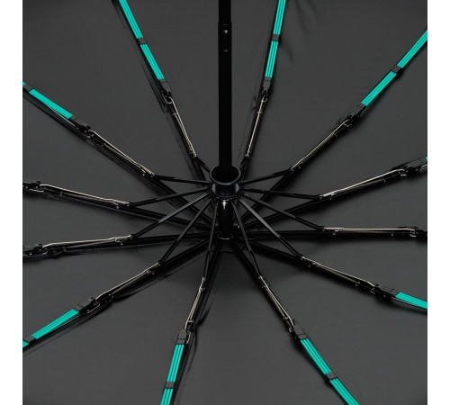 Зонт складной с УФ-защитой Ribstar, черный