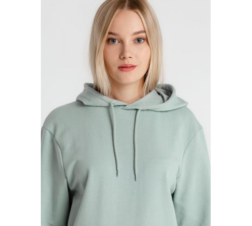 Толстовка с капюшоном унисекс Hoodie, серо-зеленая