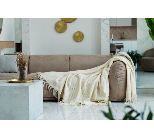 Плед «Онега XL», бежевый