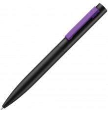 Ручка шариковая Inkolor, черная с фиолетовым