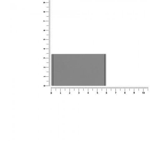 Лейбл из ПВХ Dzeta, M, серый