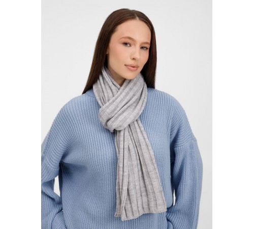 Шарф Metelitsa, серебристо-серый меланж