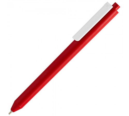 Ручка шариковая Pigra P03 Mat, красная с белым