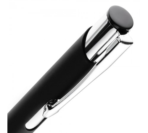 Ручка шариковая Keskus Soft Touch, черная