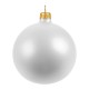Елочный шар Gala Matt в коробке, 8,5 см, белый