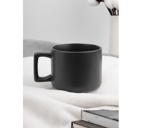 Чашка Jumbo в коробке матовая, темно-серая