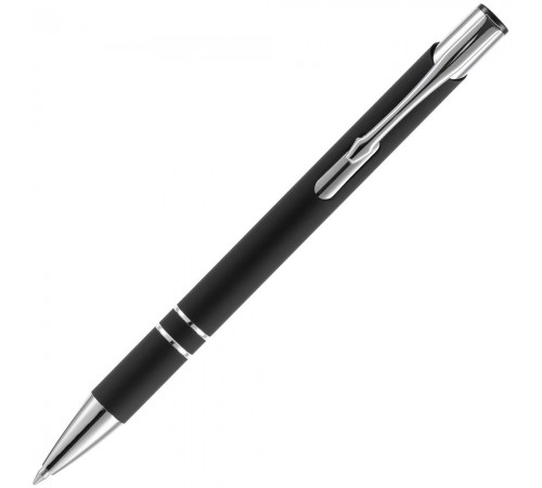 Ручка шариковая Keskus Soft Touch, черная