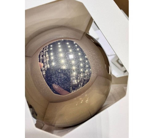 Оформительский шар Finery, 10 см, глянцевый серебристый