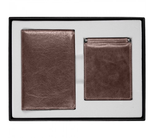 Набор Apache Billfold, темно-коричневый