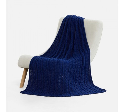 Плед Eloisa, темно-синий (кобальт)