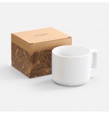 Чашка Jumbo в коробке матовая, белая