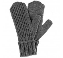 Варежки Nordkyn, серый меланж (эбонит)
