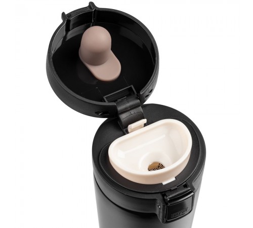 Термостакан с ситечком No Leak Infuser, черный