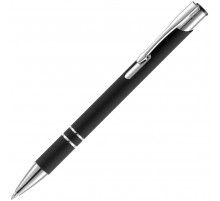 Ручка шариковая Keskus Soft Touch, черная