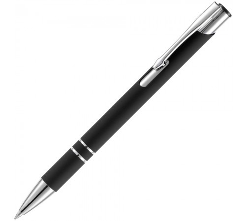Ручка шариковая Keskus Soft Touch, черная