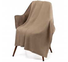 Плед Ornato, бежевый (миндальный меланж)