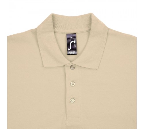 Рубашка поло мужская Spring 210, бежевая
