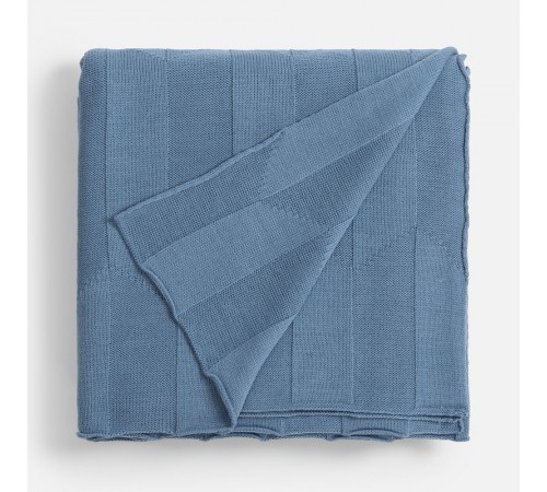 Плед Rombus, синий (дымчатый)