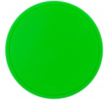Лейбл из ПВХ Dzeta Round, L, зеленый неон