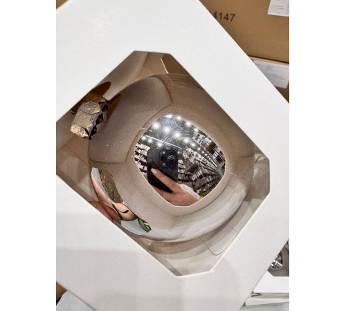 Оформительский шар Finery, 10 см, глянцевый серебристый