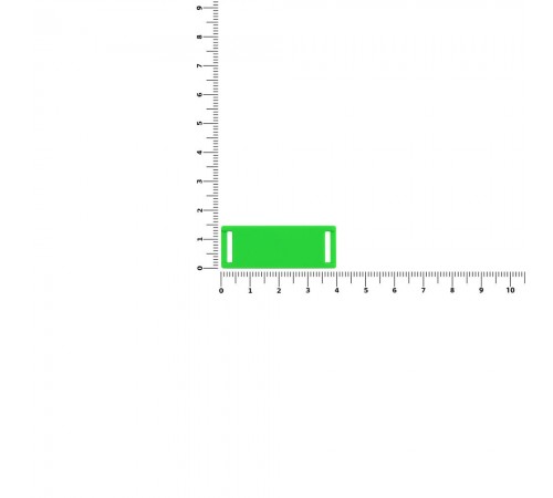 Лейбл из ПВХ Kova, зеленый неон