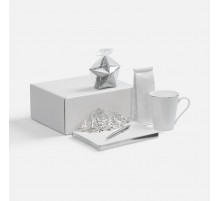 Набор «Планы на счастье», белый с серебристым