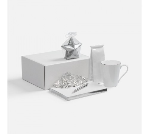 Набор «Планы на счастье», белый с серебристым