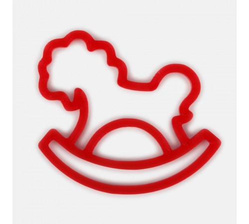 Подвеска «Лошадка-качалка», 3D-печать, красная