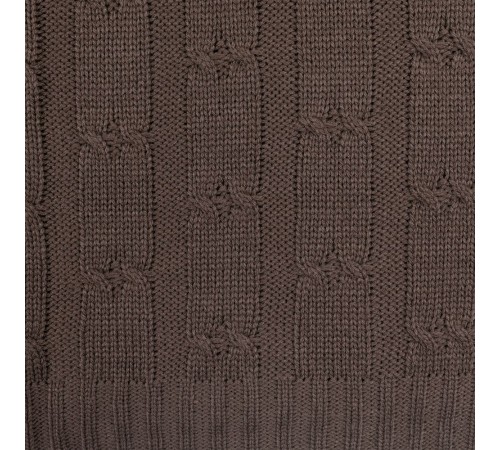 Плед Trenza, коричневый (какао)